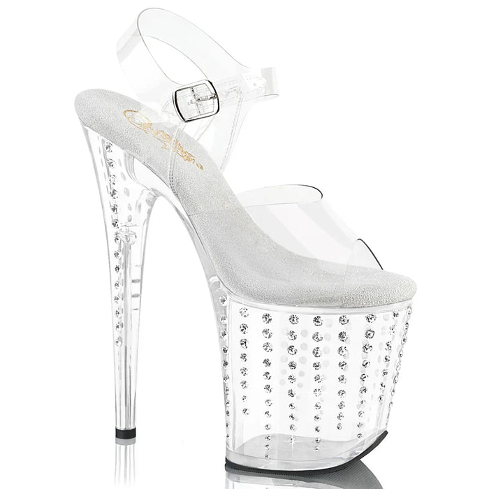 Tacones Pleaser FLAMINGO-808TDRS Transparente Plata