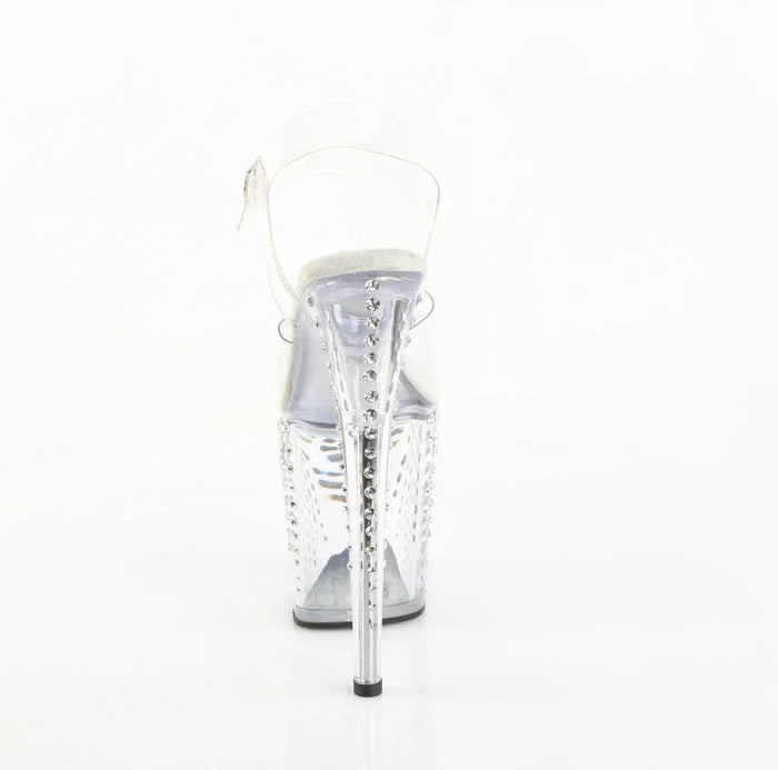 Tacones Pleaser FLAMINGO-808TDRS Transparente Plata