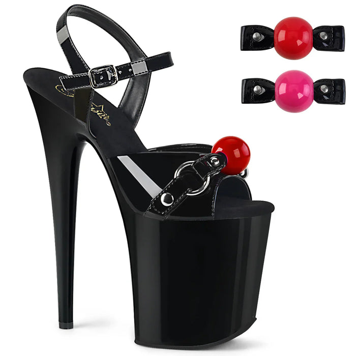 Tacones Pleaser FLAMINGO-809GB Negro Charol