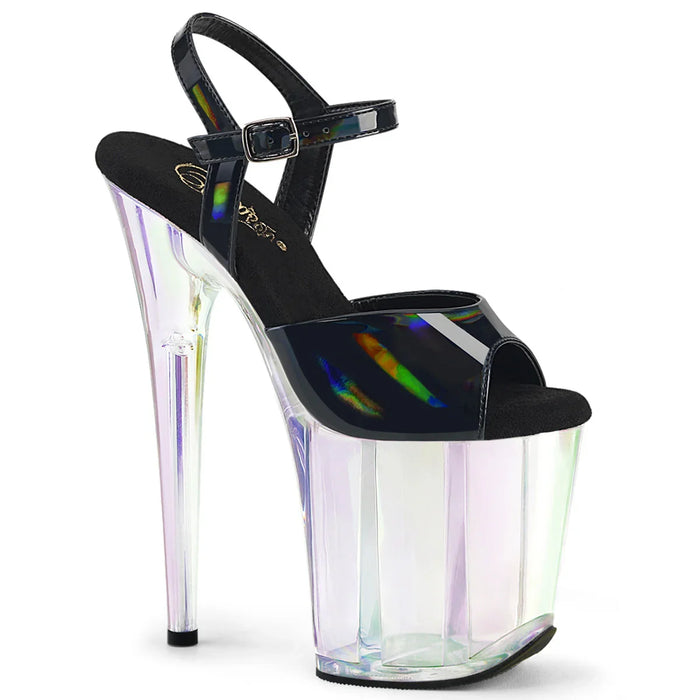 Tacones Pleaser FLAMINGO-809HT Negro Holo Charol
