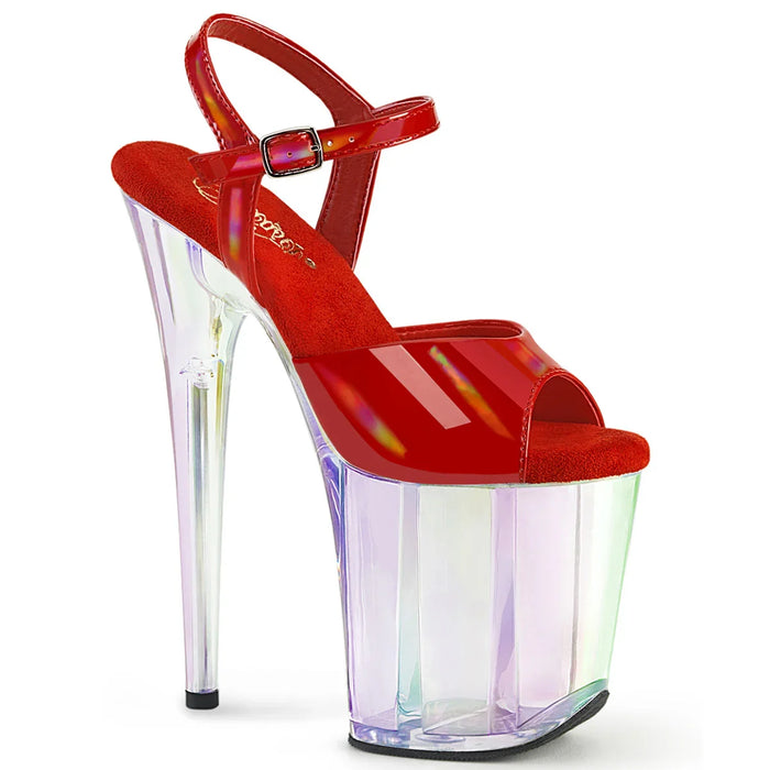 Tacones Pleaser FLAMINGO-809HT Rojo Holo Charol
