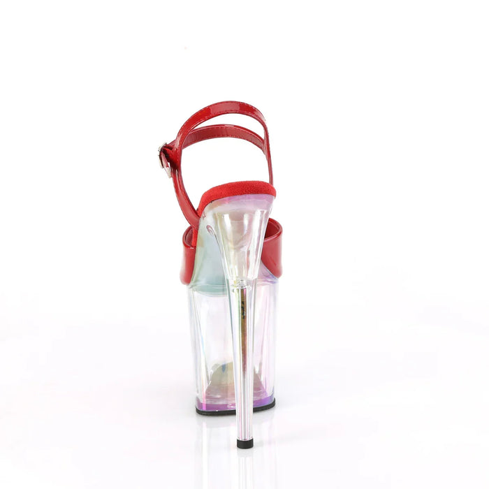 Tacones Pleaser FLAMINGO-809HT Rojo Holo Charol