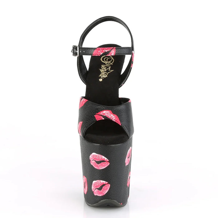 Tacones Pleaser FLAMINGO-809KISSES Negro Piel Sintética