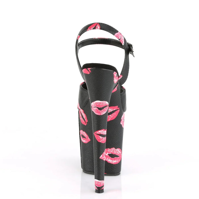 Tacones Pleaser FLAMINGO-809KISSES Negro Piel Sintética