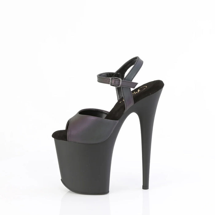 Tacones Pleaser FLAMINGO-809REFL Verde Reflective Negro