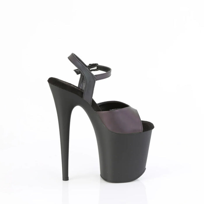 Tacones Pleaser FLAMINGO-809REFL Verde Reflective Negro