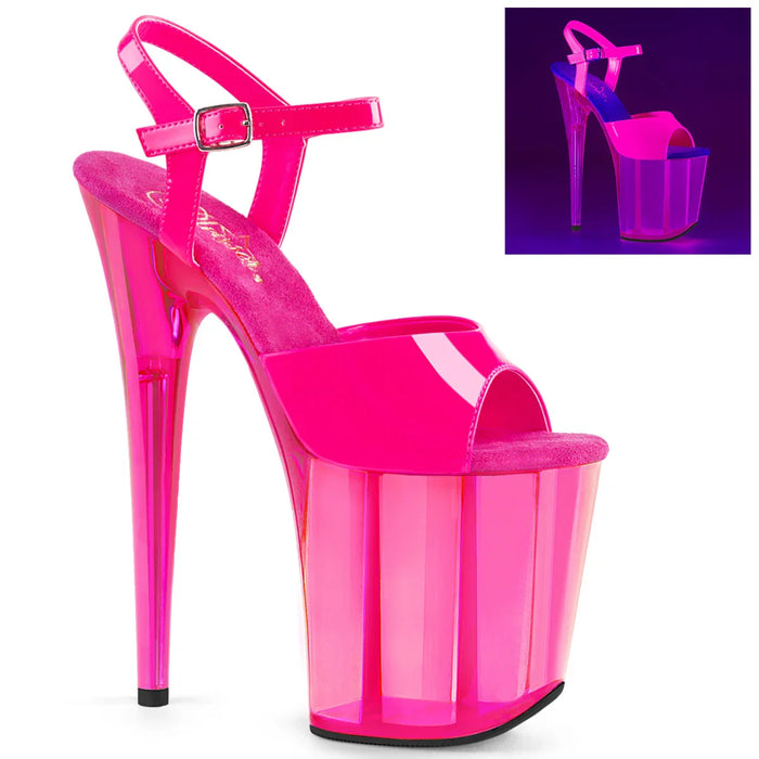 Tacones Pleaser FLAMINGO-809UVT Neon H. Rosa