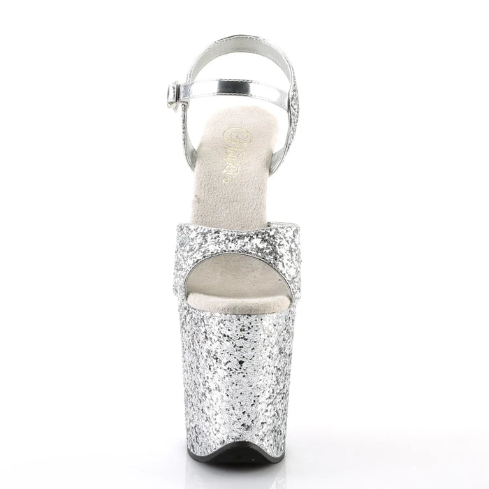 Tacones Pleaser FLAMINGO-810LG Plata Gltr