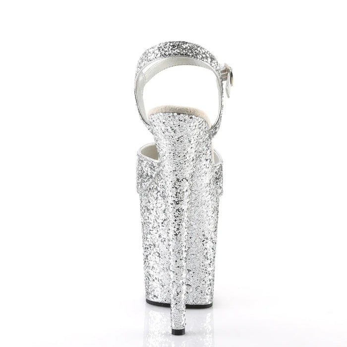 Tacones Pleaser FLAMINGO-810LG Plata Gltr