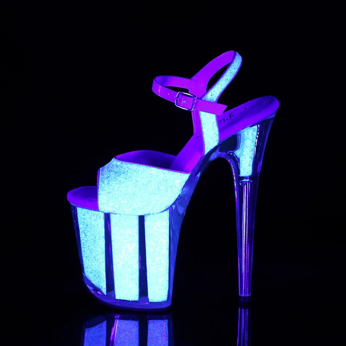 Tacones Pleaser FLAMINGO-810UVG Neon Opal Purpurina