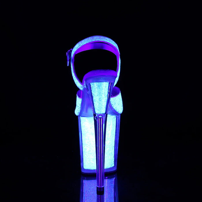 Tacones Pleaser FLAMINGO-810UVG Neon Opal Purpurina