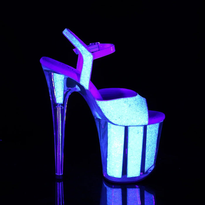 Tacones Pleaser FLAMINGO-810UVG Neon Opal Purpurina