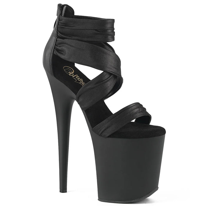 Tacones Pleaser FLAMINGO-820 Negro Piel Sintética