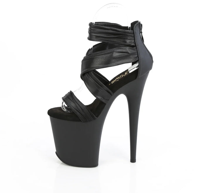 Tacones Pleaser FLAMINGO-820 Negro Piel Sintética