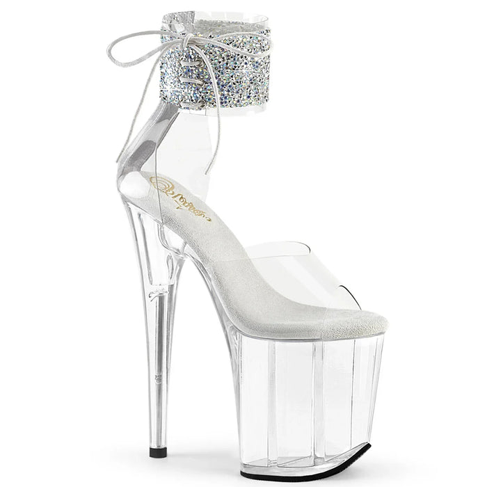 Tacones Pleaser FLAMINGO-824RS-02 Transparente Plata