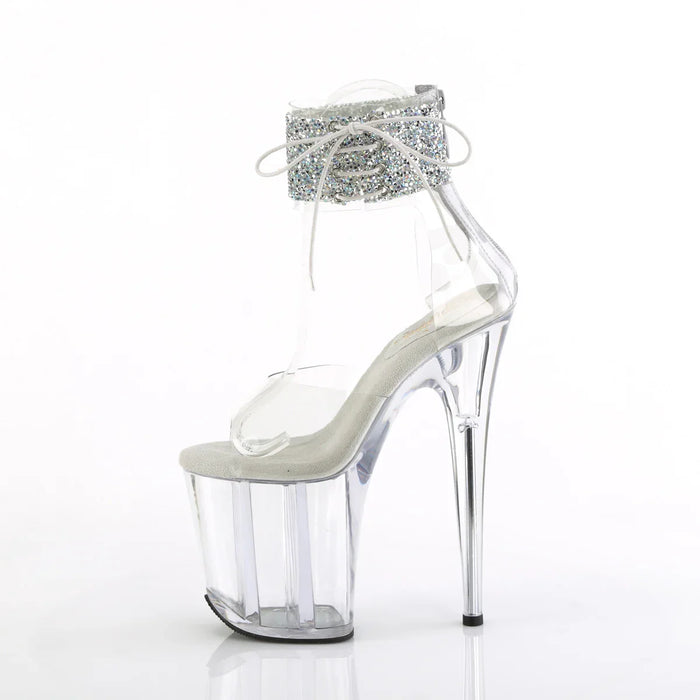 Tacones Pleaser FLAMINGO-824RS-02 Transparente Plata