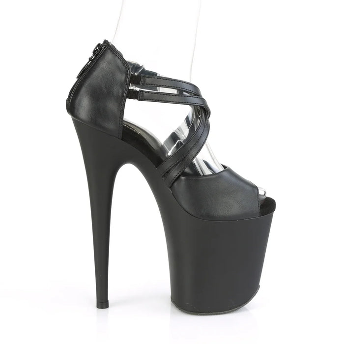 Tacones Pleaser FLAMINGO-865 Negro Piel Sintética
