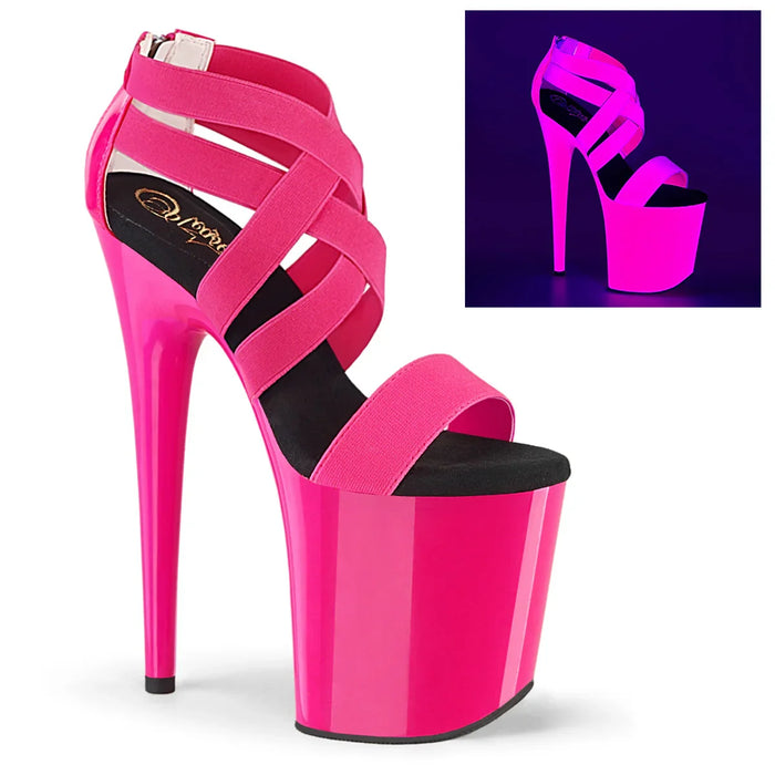 Tacones Pleaser FLAMINGO-869UV Neon H. Rosa