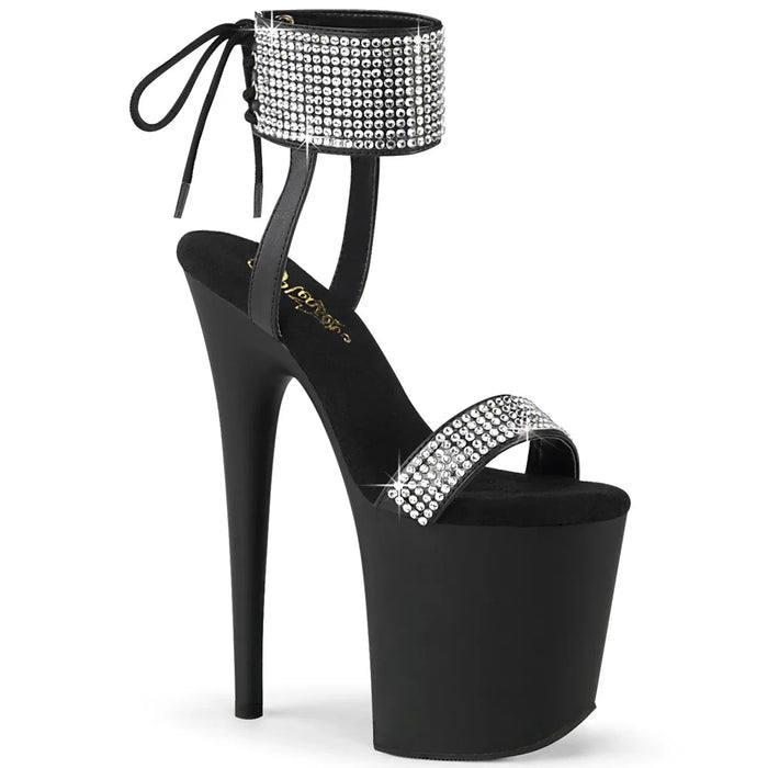 Tacones Pleaser FLAMINGO-870 Negro Piel Sintética
