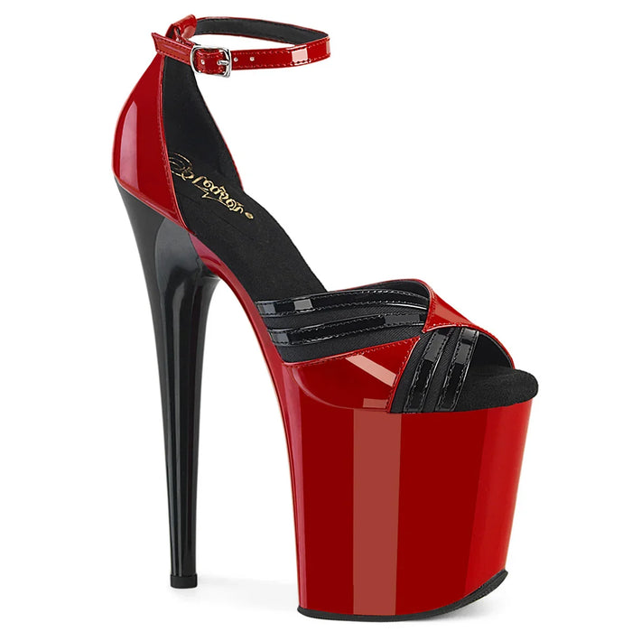 Tacones Pleaser FLAMINGO-884 Rojo Negro
