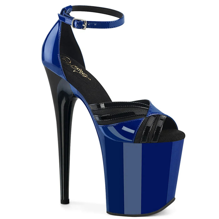 Tacones Pleaser FLAMINGO-884 Royal Azul Negro
