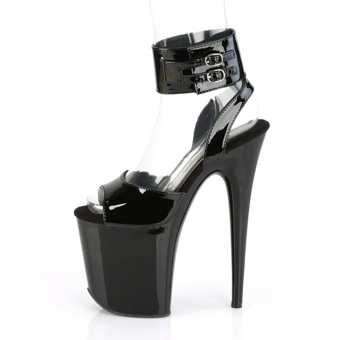 Tacones Pleaser FLAMINGO-891 Negro Charol