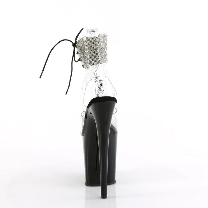 Tacones Pleaser FLAMINGO-891-2RS Transparente Negro