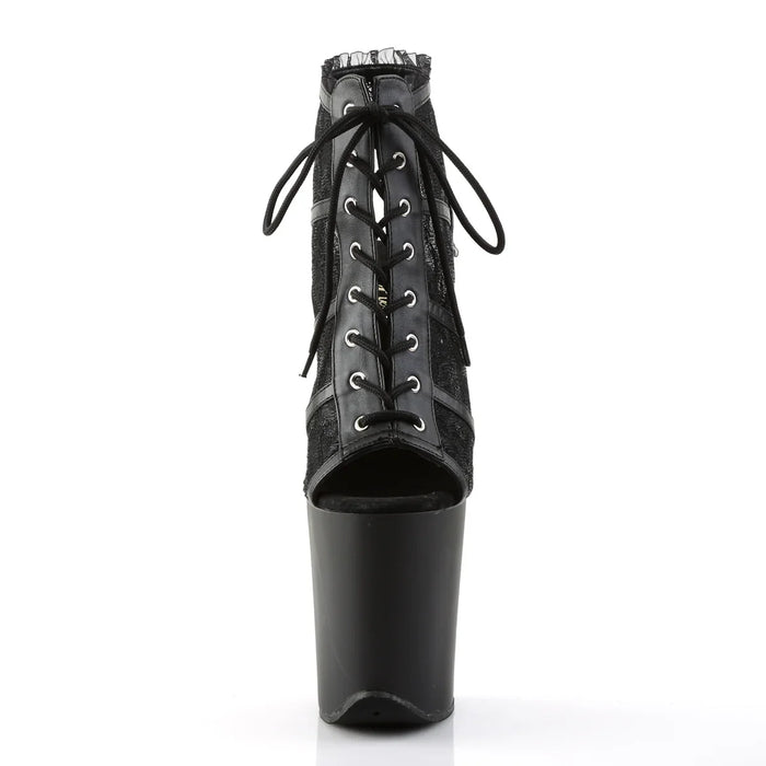 Tacones Pleaser FLAMINGO-896LC Negro Lace Mate
