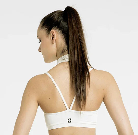 Top Poledancerka Diamante MARFIL BLANCO - VIVE POLE