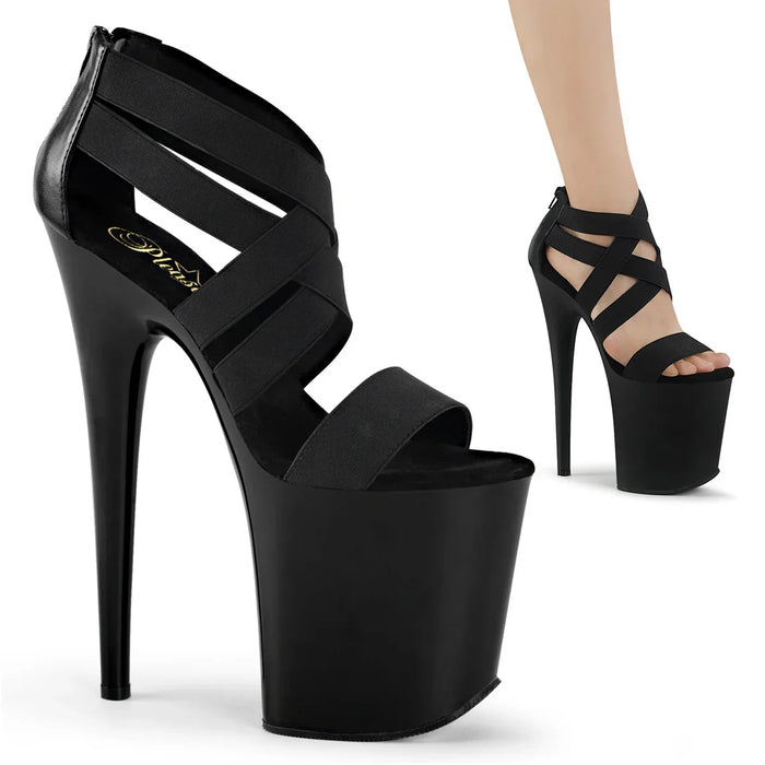 Zapatos Pleaser FLAMINGO-869 Negro Elastic Band